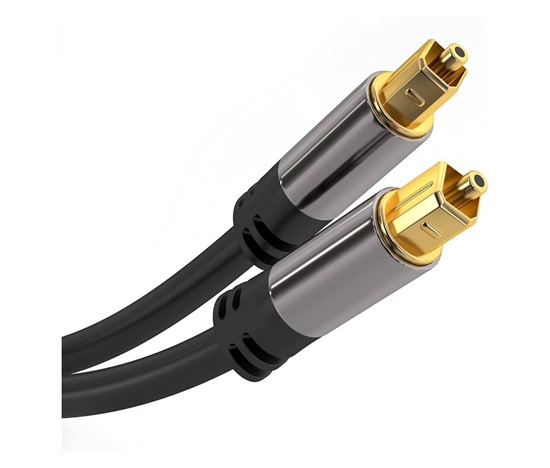 PremiumCord Kabel Toslink M/M, 6mm, 3m, černá
