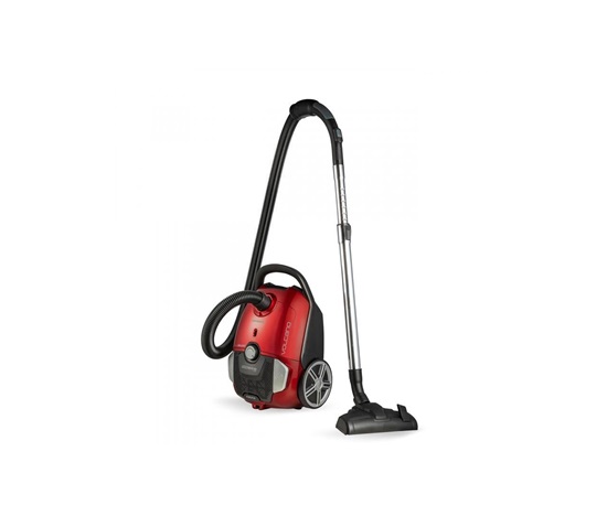 Orava Volcano vysavač, 600 W, sáčkový, objem 4 l, ECO motor, 68 dB, akční rádius 9 / 6 m, červená