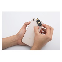 Yubico / YubiKey user multifunctional USB-A token with NFC support.