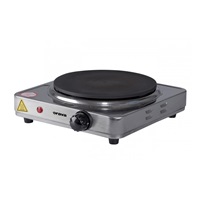 Orava VP-8 S elektrický vařič, 1500 W, 1 plotýnka, 185 mm, regulace teploty, světelná kontrolka, stříbrná