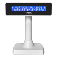 Virtuos zákaznický displej Virtuos FL-2025MB 2x20, USB, bílý