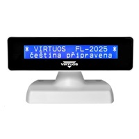 Virtuos zákaznický displej Virtuos FL-2025MB 2x20, USB, bílý
