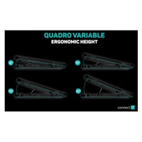 CONNECT IT Chladící podložka pod notebook, černá