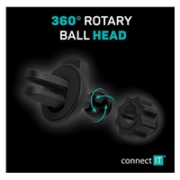 CONNECT IT InCarz SPIDER univerzální držák do auta, do mřížky, černo-stříbrný