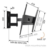 Vogel‘s MA3040 - TV rameno 3 klouby S