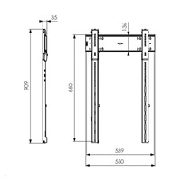 Vogel‘s PFW 6815 - portrait LCD profi fixní držák
