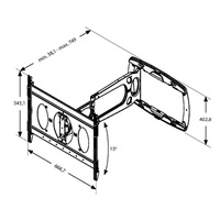 Vogel‘s PFW 6850 - extra ploché a dlouhé profi LCD rameno L