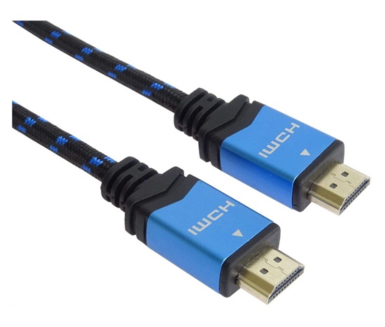 PremiumCord Ultra HDTV 4K@60Hz kabel HDMI 2.0b kovové+zlacené konektory 1,5m