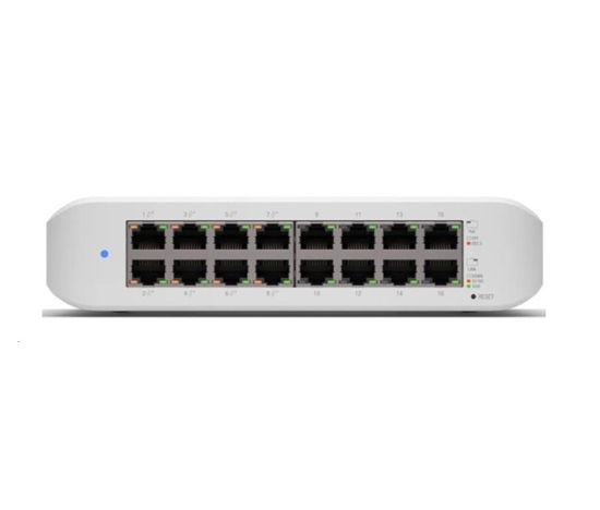 UBNT UniFi Switch USW-Lite-16-PoE [16xGigabit, 8x PoE out 45W, 802.3at/af, 16Gbps]