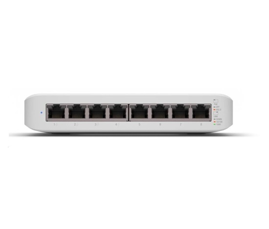 UBNT UniFi Switch USW-Lite-8-PoE [8xGigabit, 4x PoE out 52W, 802.3at/af, 16Gbps]