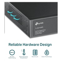 TP-Link Easy Smart switch TL-SG1428PE (26xGbE, 2xSFP, 24xPoE+, 250W)