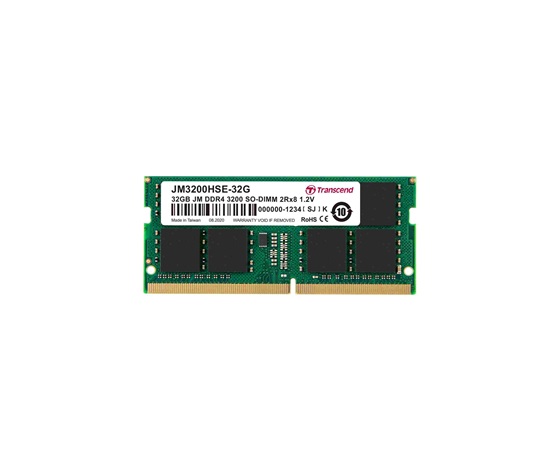 TRANSCEND SODIMM DDR4 32GB 3200MHz 2Rx8 2Gx8 CL22 1.2V