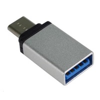 PREMIUMCORD Adaptér USB 3.1 C/male - USB 3.0 A/female, stříbrný, OTG