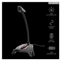 TRUST mikrofon GXT 215 Zabi LED-Illuminated USB Gaming Microphone
