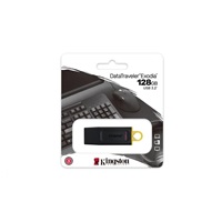 Kingston Flash Disk 128GB USB3.2 Gen1 DataTraveler Exodia (Black + Yellow)