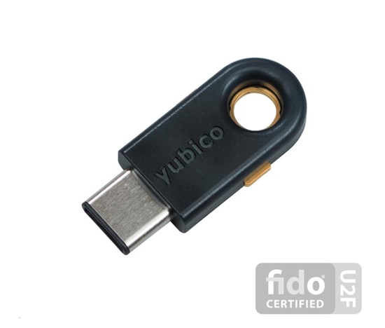 Yubico/YubiKey authentication multifunction USB-C token.