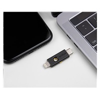 YubiKey 5Ci - USB-C + Lightning, klíč/token s vícefaktorovou autentizaci, podpora OpenPGP a Smart Card (2FA)