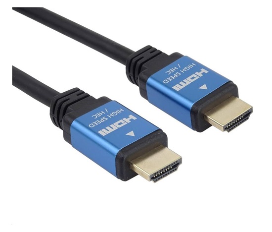PREMIUMCORD Kabel HDMI - Ultra HDTV, 5m (kovové, zlacené konektory)