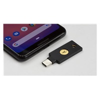 Yubico / YubiKey authentication multifunctional USB-C token with NFC support.