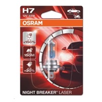 OSRAM autožárovka H7 NIGHT BREAKER® LASER 12V 55W PX26d (Blistr 1ks)