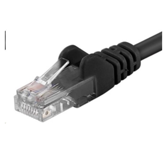 PREMIUMCORD Patch kabel UTP RJ45-RJ45 CAT5e 0.25m černá