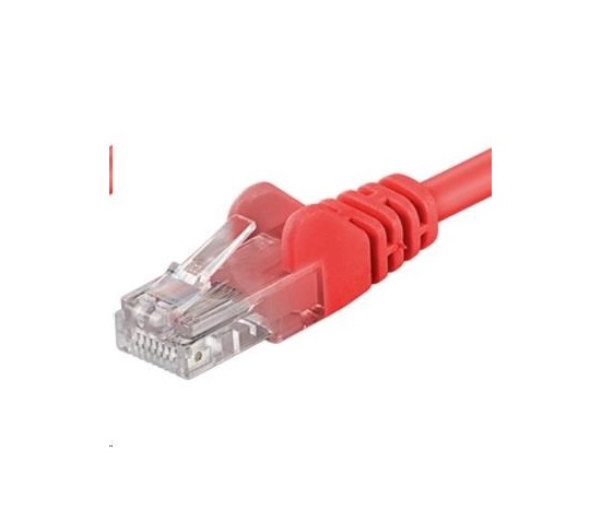 PREMIUMCORD Patch kabel UTP RJ45-RJ45 CAT5e 0.5m červená