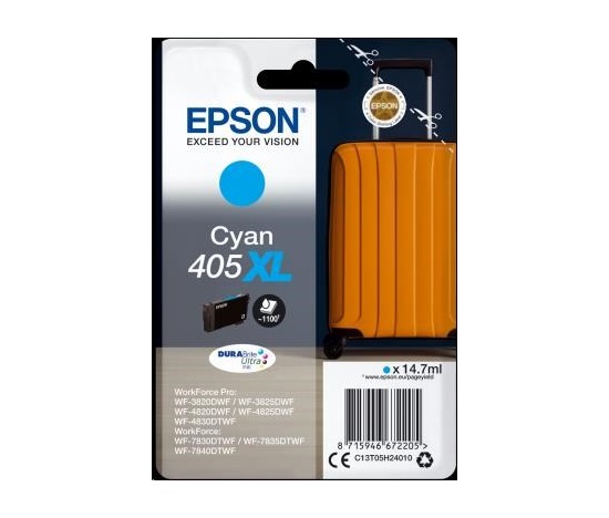 EPSON ink Singlepack Cyan 405XL Durabrite Ultra