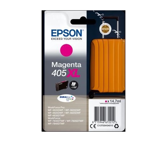 EPSON ink Singlepack Magenta 405XL Durabrite Ultra