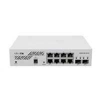MikroTik Cloud Smart Switch CSS610-8G-2S+IN, 8 gigabit.portů, PoE-In, 2xSFP+, SwOS
