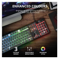 TRUST herní klávesnice GXT 835 Azor Illuminated Gaming Keyboard CZ/SK