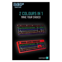 CONNECT IT Herní klávesnice NEO+, LED podsvícení, USB, CZ+SK verze