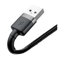 Baseus Cafule nabíjecí / datový kabel USB na Lightning 1,5A 2m, šedá-černá