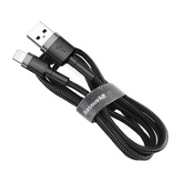 Baseus Cafule nabíjecí / datový kabel USB na Lightning 1,5A 2m, šedá-černá