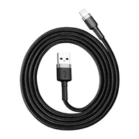 Baseus Cafule nabíjecí / datový kabel USB na Lightning 1,5A 2m, šedá-černá