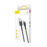 Baseus Cafule nabíjecí / datový kabel USB na Lightning 1,5A 2m, šedá-černá