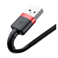 Baseus Cafule nabíjecí / datový kabel USB na Lightning 1,5A 2m, červená-černá