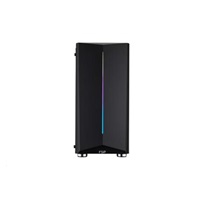 Fortron skříň Midi Tower CMT151 Black, průhledná bočnice, 1 x A. RGB LED 120 mm ventilátor