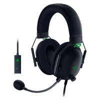 RAZER sluchátka s mikrofonem BlackShark V2, Wired Esports Headset + USB Mic Enhancer