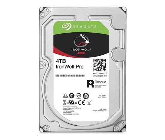 Bazar - SEAGATE HDD IRONWOLF PRO (NAS) 4TB SATAIII/600, 7200rpm, recertified product