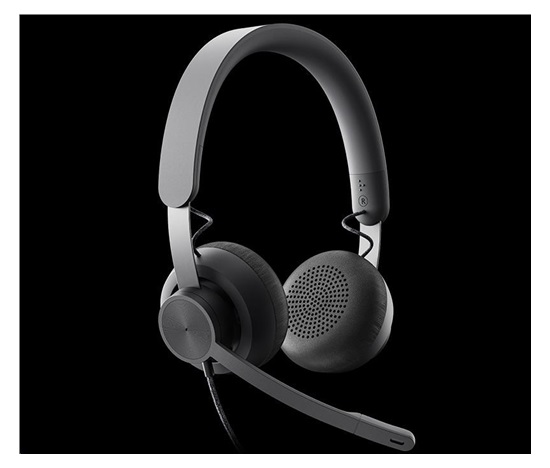 Logitech sluchátka s mikrofonem Zone Wired Headset Graphite - EMEA