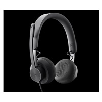 Logitech sluchátka s mikrofonem Zone Wired Teams Headset Graphite - EMEA