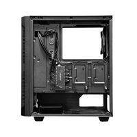 CHIEFTEC skříň Miditower Gaming HUNTER, Black, 4x RGB Rainbow Fan, 2 x USB 3.0, side glass