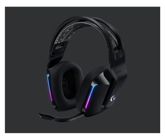 Logitech herní sluchátka G733, LIGHTSPEED Wireless RGB Gaming Headset, EMEA, black