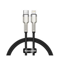 Baseus Cafule Series nabíjecí / datový kabel USB-C na Lightning PD 20W 2m, černá