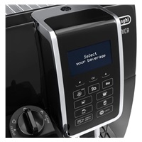 DeLonghi Dinamica ECAM 350.55.B automatický kávovar, 15 bar, vestavěný mlýnek, mléčný systém, zásobník na mletou kávu