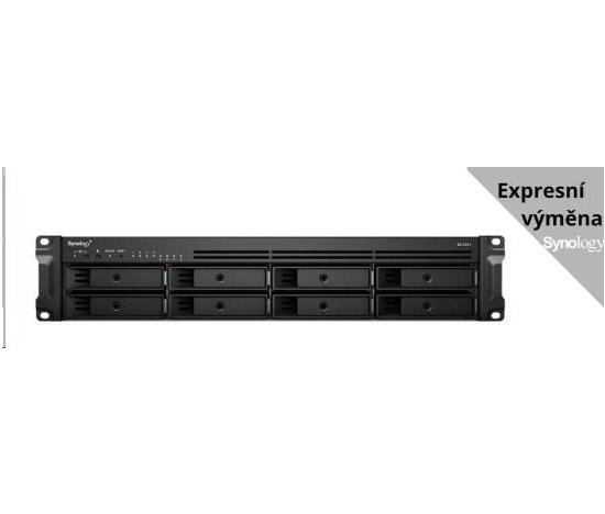 Synology RS1221RP+ RackStation (4C/Ryzen V1500B/2,2GHz/4GBRAM/8xSATA/2xUSB3.2/4xGbE/1xPCIe/RP)