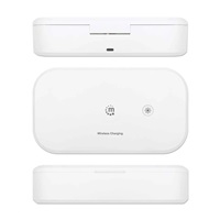 MANHATTAN dezinfekční pouzdro UV-C s bezdrátovým nabíjením, 10W bezdrátová nabíjecí podložka, bílá