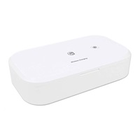 MANHATTAN dezinfekční pouzdro UV-C s bezdrátovým nabíjením, 10W bezdrátová nabíjecí podložka, bílá