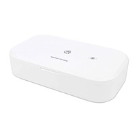 MANHATTAN dezinfekční pouzdro UV-C s bezdrátovým nabíjením, 10W bezdrátová nabíjecí podložka, bílá