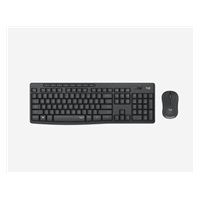 Logitech Silent Wireless Combo MK295, bezdrátová klávesnice + myš, 2.4 GHz, CZ/SK, Graphite